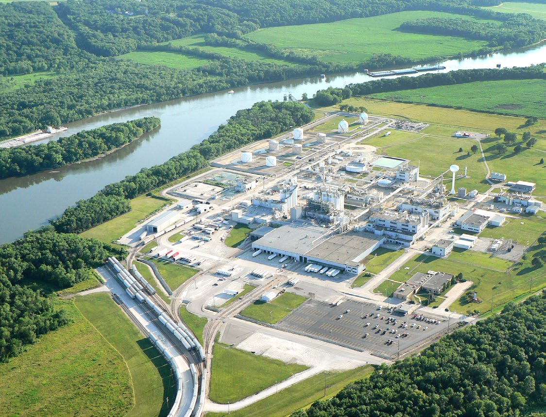 SABIC production site and logistics infrastructure.